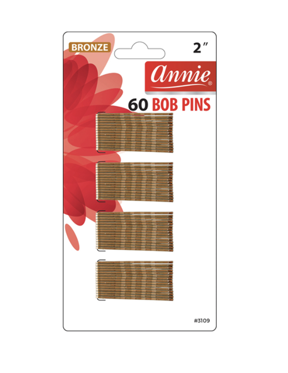 Annie Bob Pins 2" 60 CT Bronze #3109 - BPolished Beauty Supply