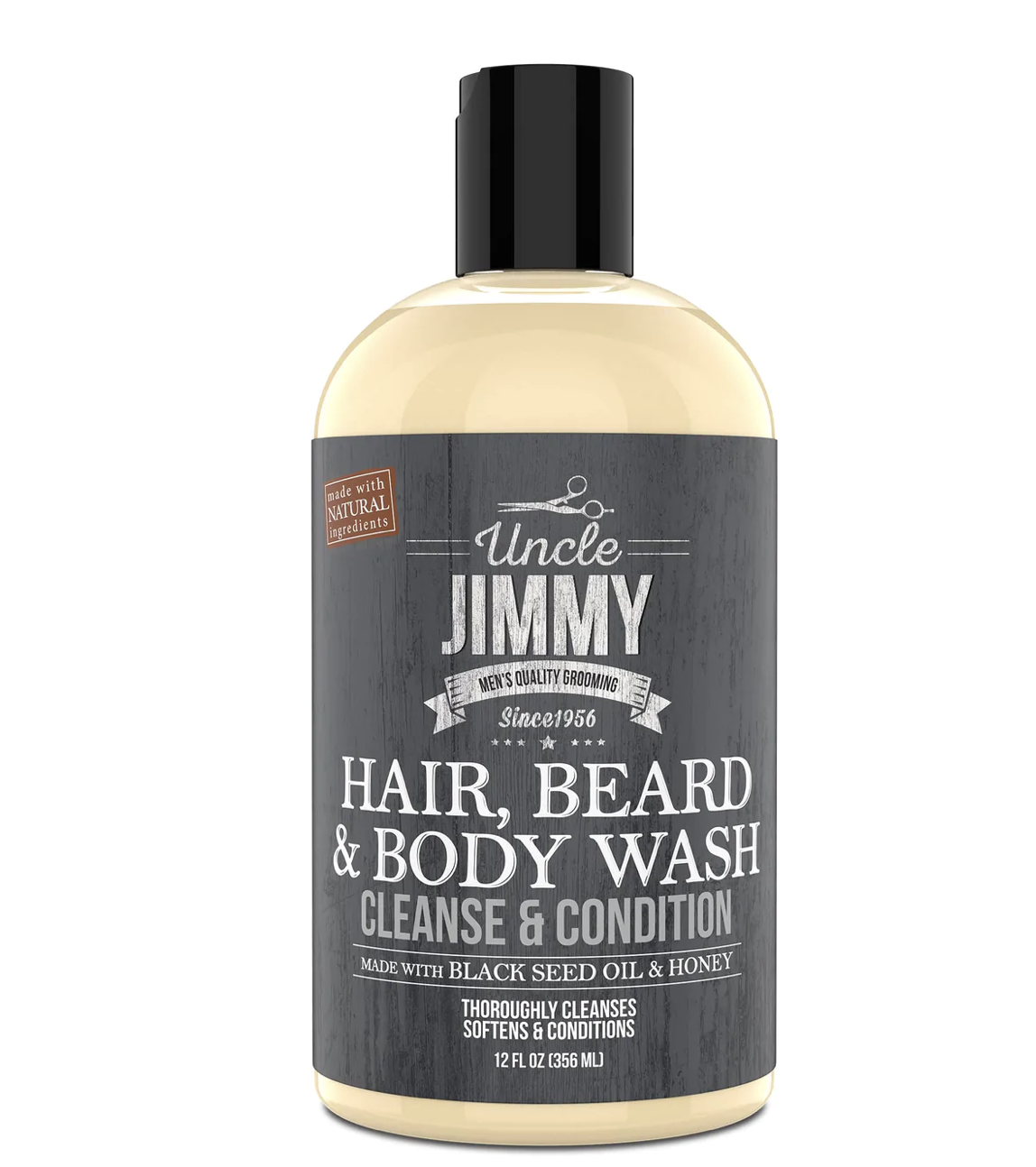 Uncle Jimmy Beard Hair Body Wash 12 oz - BPolished Beauty Supply