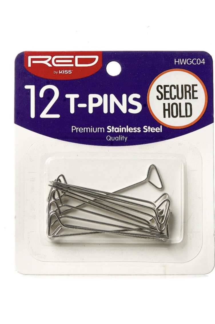 Red Kiss T-Pins 12 count #HWGC04 - BPolished Beauty Supply