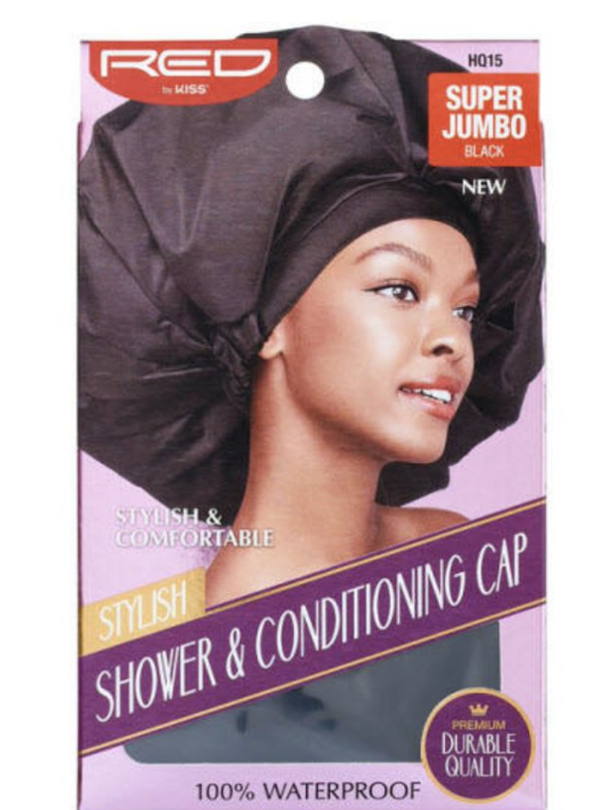 Red Kiss Shower & Conditioning Cap Super Jumbo #HQ15 - BPolished Beauty Supply