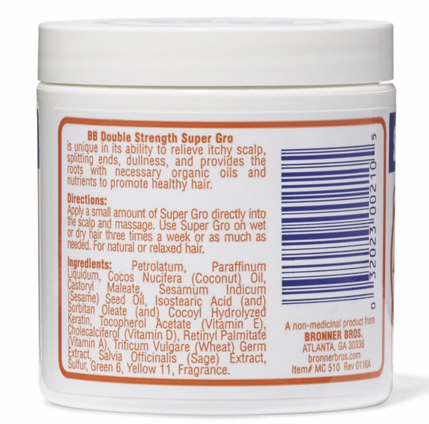 Bronner Brothers Super Gro Double Strength 6 oz - BPolished Beauty Supply