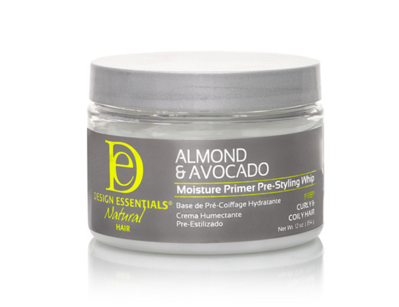 Design Essentials Natural Almond & Avocado Moisture Primer Pre - Styling Whip, 12 oz