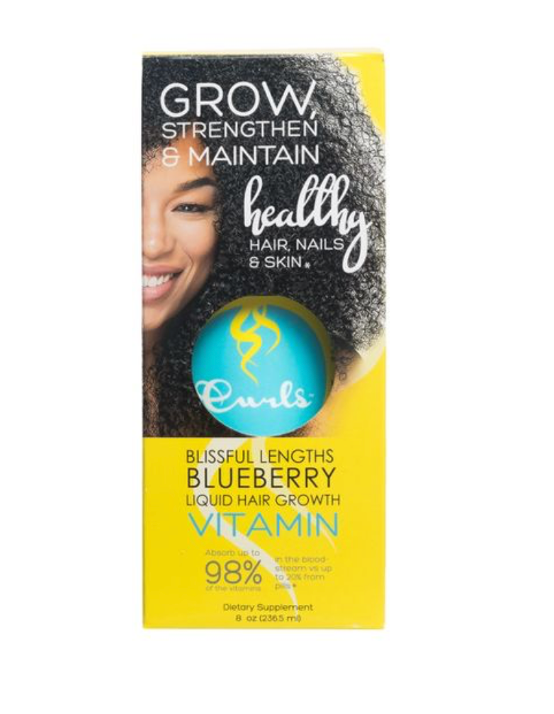CURLS Blueberry Blissful Length Blueberry Liquid Hair Growth Vitamins ( 8 oz.) - BPolished Beauty Supply