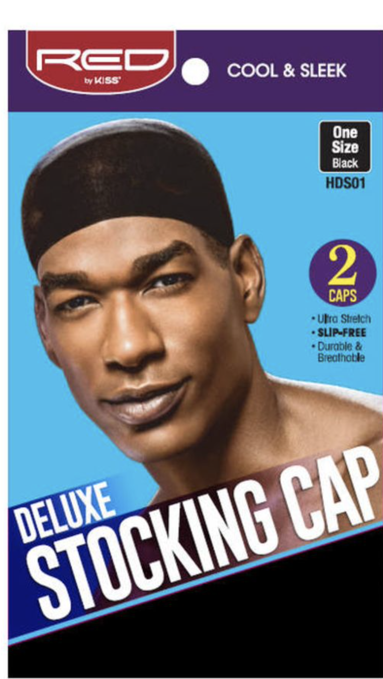 RED Professional Deluxe Stocking Cap Black #HDS01 - BPolished Beauty Supply