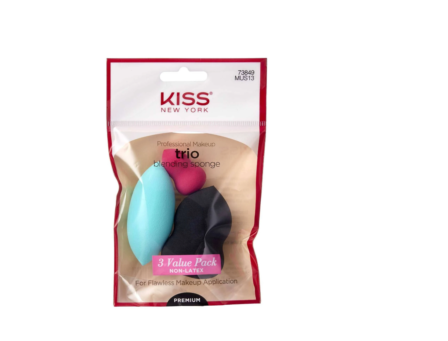 Kiss Makeup Trio Blending Sponge #MUS13 - BPolished Beauty Supply