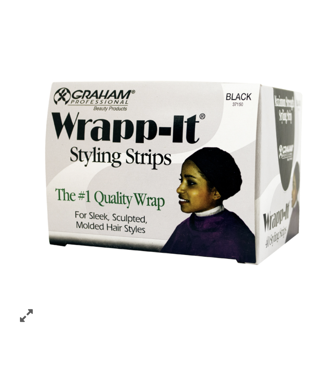 Wrapp-It Styling Strips (40 count)  - Black #37150 - BPolished Beauty Supply