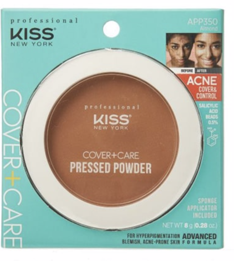 KISS NEW YORK PROFESSIONAL ACNE COVER + CARE PRESSED POWDER 0.28 OZ - BPolished Beauty Supply