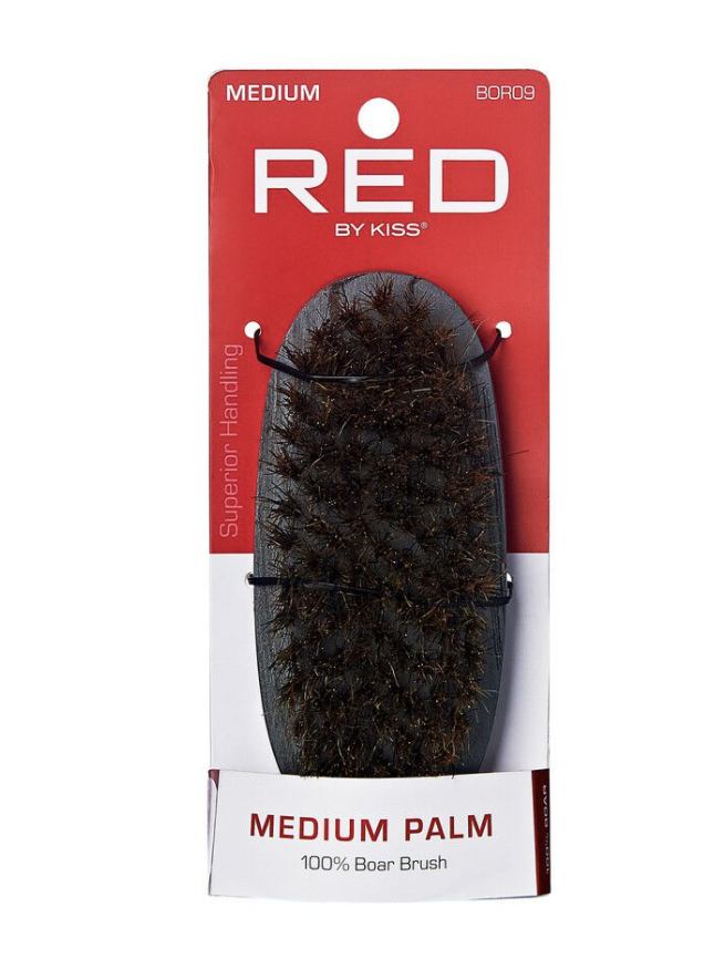 Red Professional 100% Boar Medium PM Brush #BOR09 - BPolished Beauty Supply