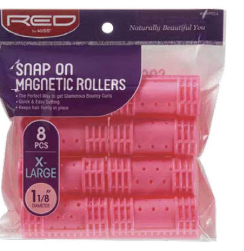 RED Snap On Magnetic Rollers - BPolished Beauty Supply