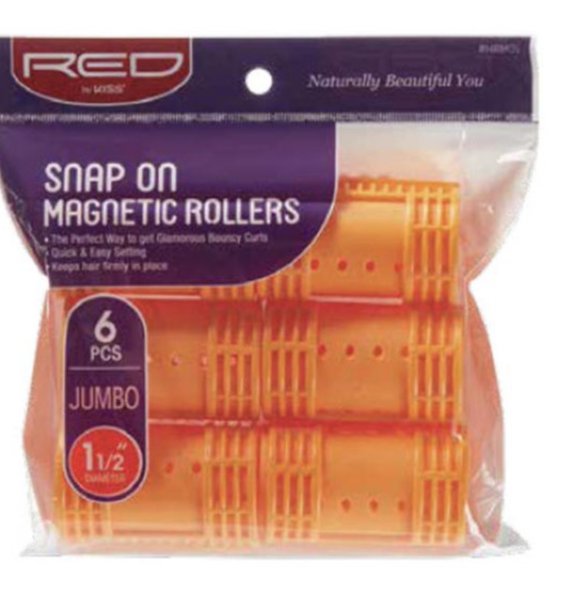 RED Snap On Magnetic Rollers - BPolished Beauty Supply