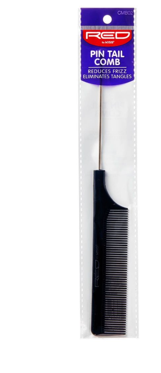 Red Pin Tail Comb - Black  #CMB02 - BPolished Beauty Supply