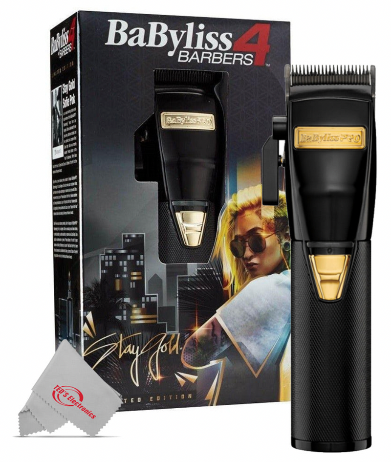 BabylissPRO BlackFX Clipper Black FX Metal Lithium Clipper - Barber Salon  Supply