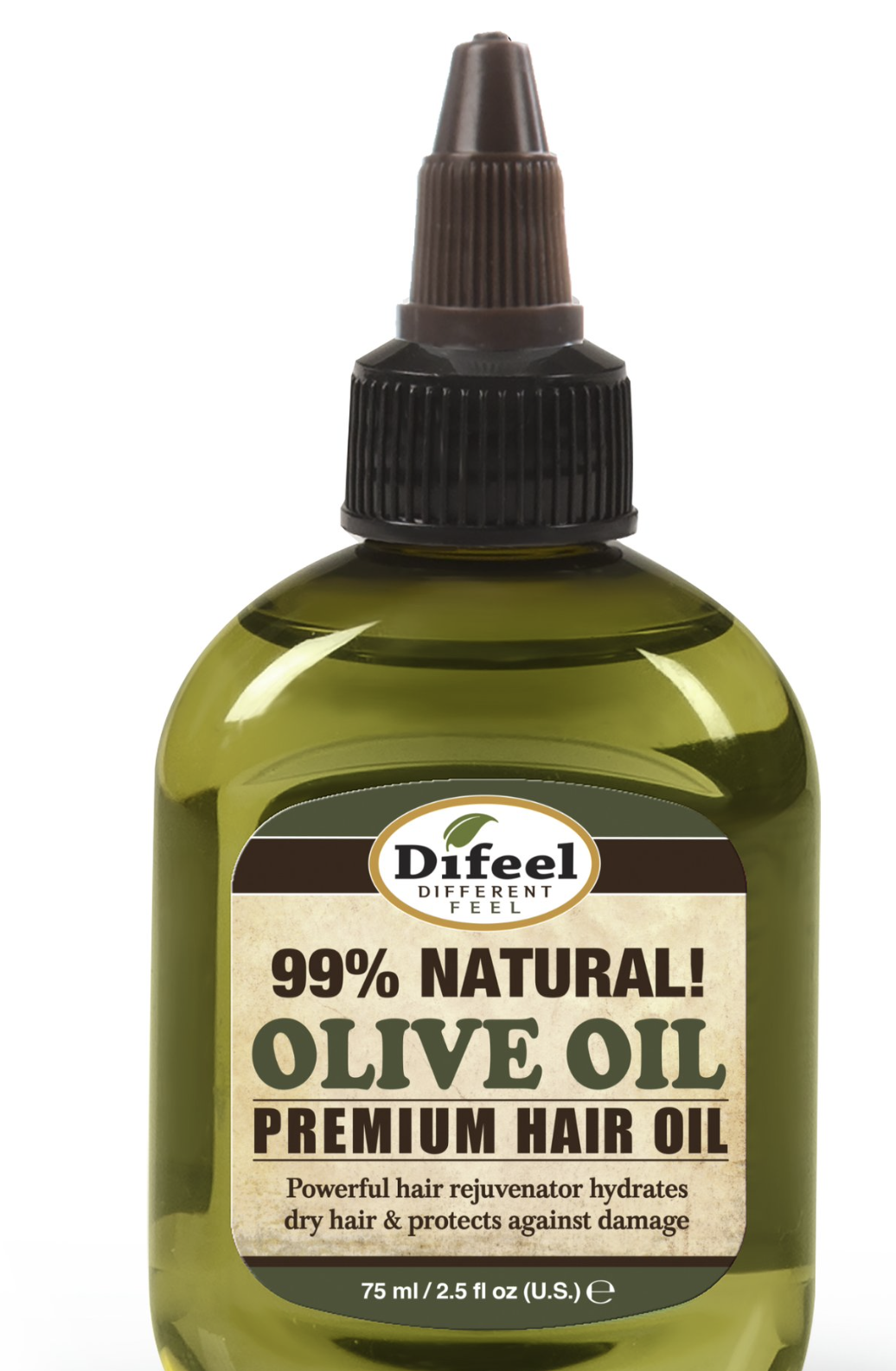 Difeel Premium Natural Hair Oil - Olive Oil 2.5 fl - BPolished Beauty Supply