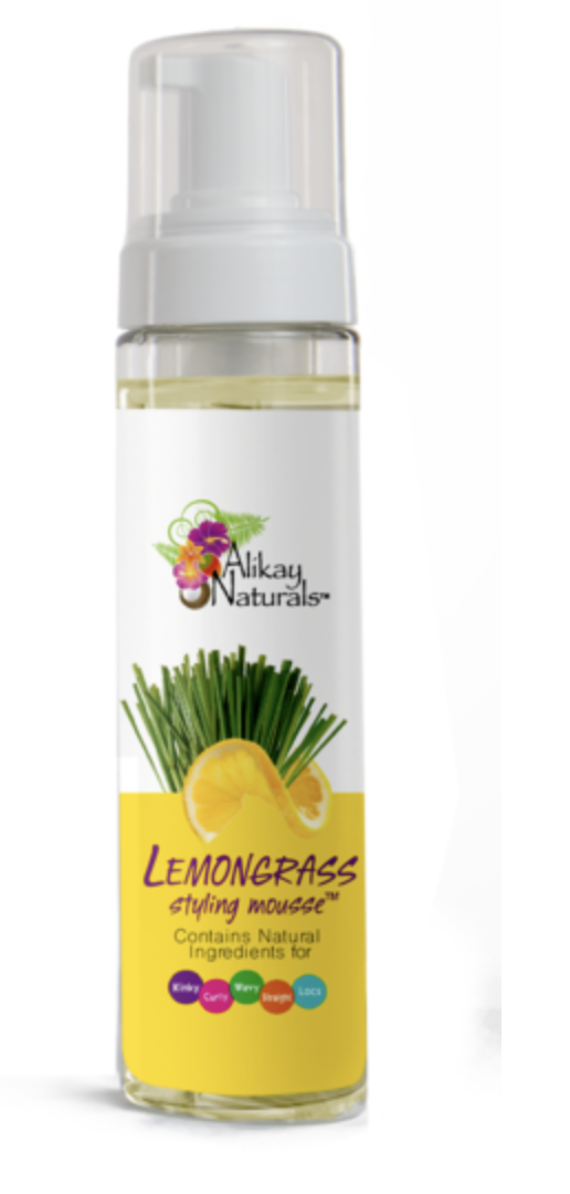 Alikay Naturals Lemongrass Styling Mousse 8 oz - BPolished Beauty Supply