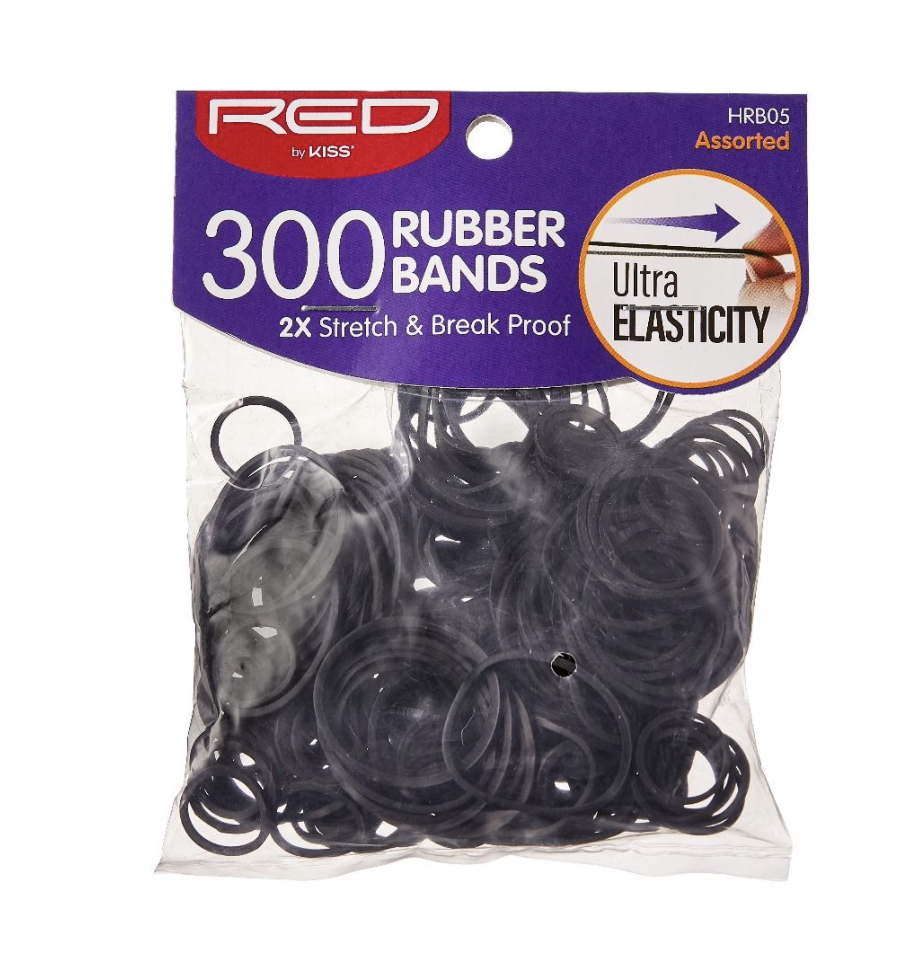 RED Rubberband Assorted 300 pcs # HRB05 - BPolished Beauty Supply