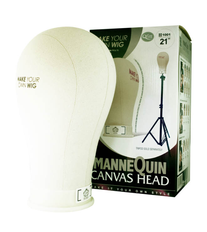 M&M Mannequin Canvas Head 21" #1001 - BPolished Beauty Supply