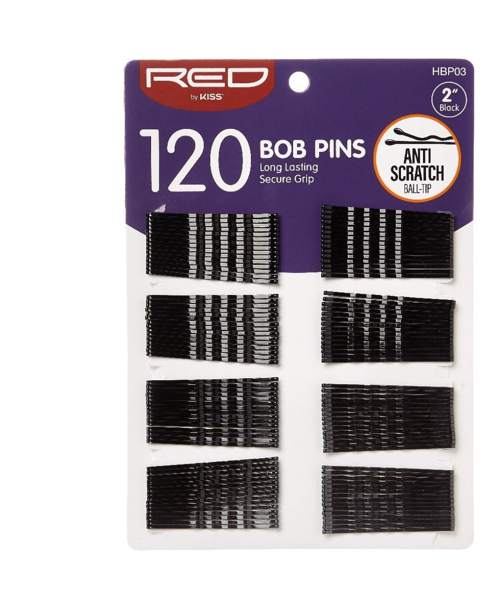 RED Bob Pins 2" 120 CT Black #HBP03 - BPolished Beauty Supply