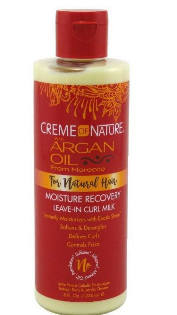 Creme of Nature Argan Moisture Recovery Leave-In Curl Milk 8 oz - BPolished Beauty Supply