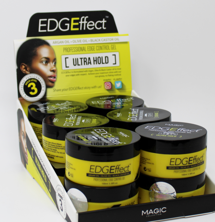 Edge Effect Professional Edge Control Gel 3.38 oz - Ultra Yellow